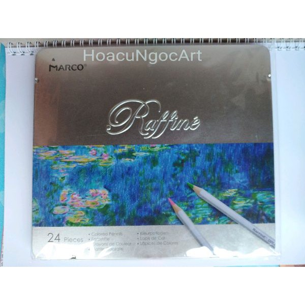 Chì khô Marco Raffine 12/24/36/72 màu hộp thiếc