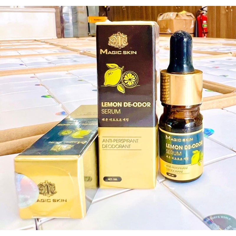 Tinh chất khử mùi hôi nách Magic Skin ||Serum Chanh Lemon De-odor Khử mùi cơ thể
