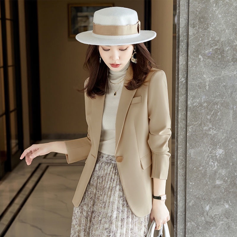 Áo blazer nữ 2 lớp dài tay cao cấp - áo khoác vest blazer nữ hàn quốc chiết eo thanh lịch