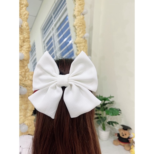 [ NAKI SHOP ] Kẹp nơ tiểu thư xinh xắn ( hàng cao cấp, đẹp) bản to