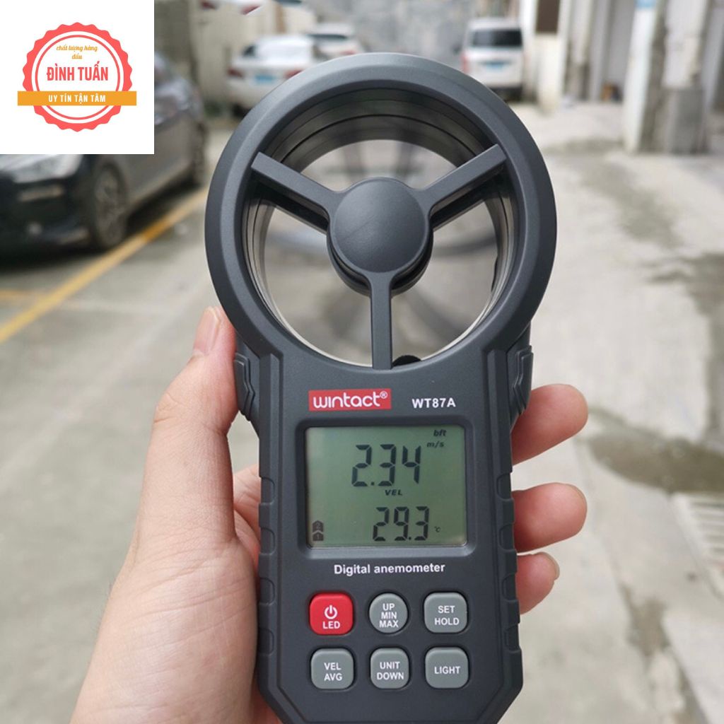 Đồng Hồ Đo Tốc Độ Gió Cầm Tay WT47A Với Màn Hình LCD Hiển Thị Tốc Độ Gió Tiện Dụng