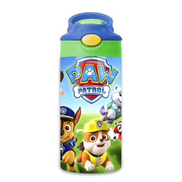 Bình Uống Nước Giữ Nhiệt Cho Bé Có Ống Hút Hình Đội Chó Cứu Hộ Paw Patrol - Tỉ Mỉ Studio
