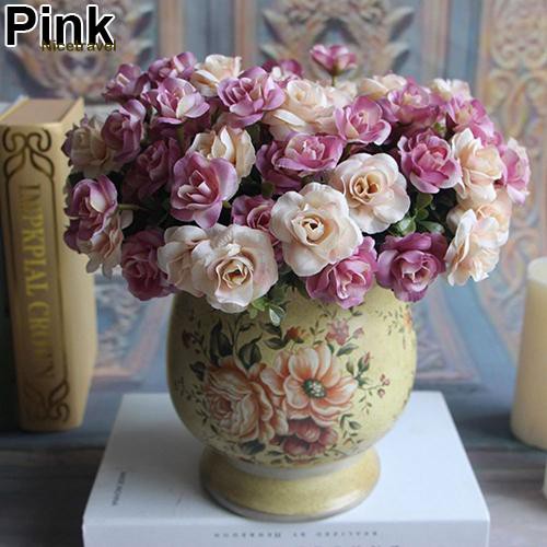 Bó Hoa Hồng Giả 15 Bông Dùng Trang Trí