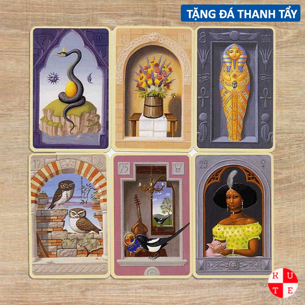 Bài Oracle Mystical Lenormand 36 Lá Tặng Đá Thanh Tẩy C220