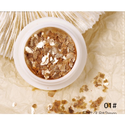 HŨ TRANG TRÍ NAIL MÀU VÀNG BẠC