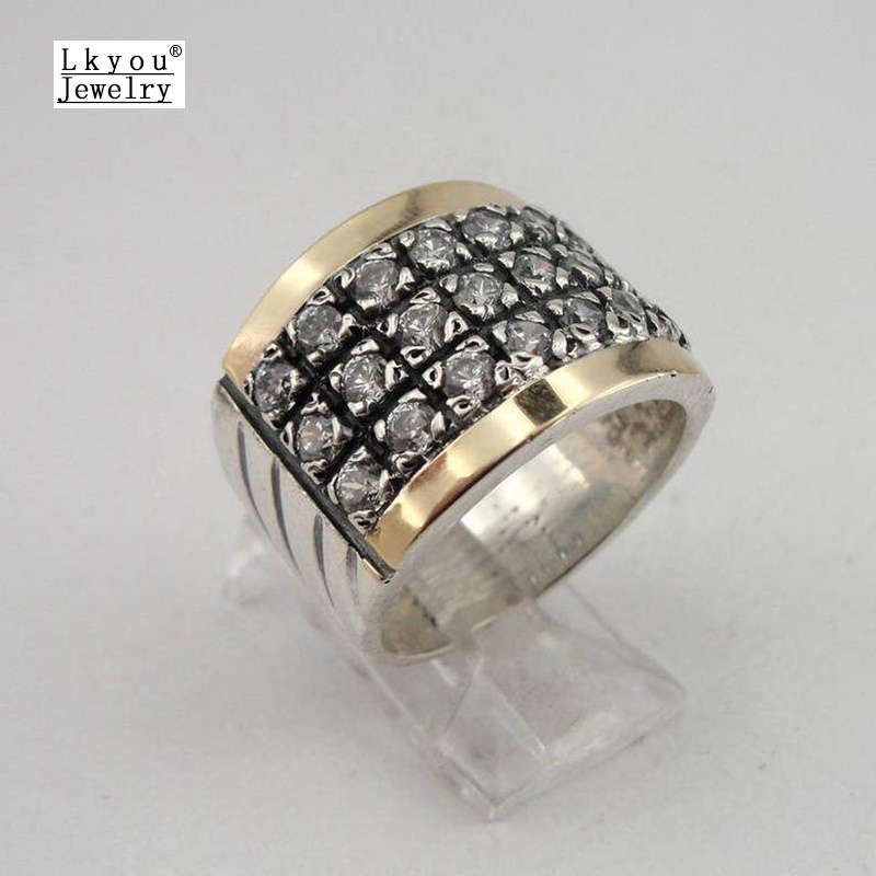 Nhẫn Đính Đá Zircon Phong Cách Hip Hop Thời Trang Cá Tính