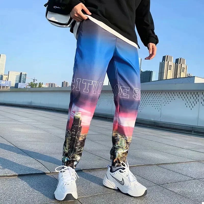 Quần Jogger Nam Phong Cách Đường Phố Âu Mỹ Size S-3Xl