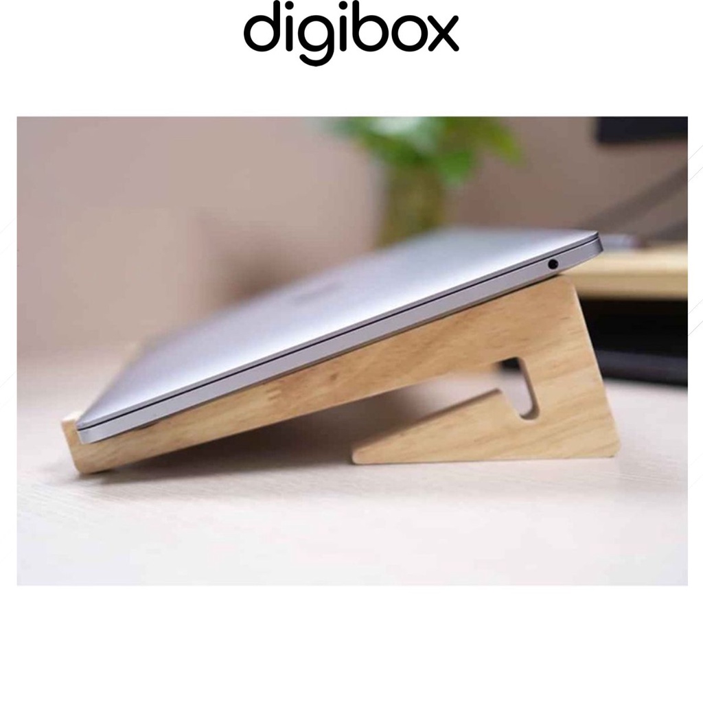 ❤️ Đế dựng Laptop Kiểu Dáng Thiên Nga Dạng Chữ V Kê Tản Nhiệt Kiêm Dựng Gọn Laptop MacBook Từ Gỗ Thông Tự Nhiên.