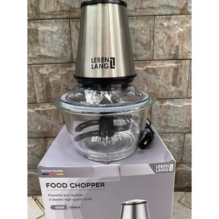 Máy xay thịt lebenlang lbuf1920 cối thủy tinh 400w, dung tích 1,2l, bh 24 tháng, xay thịt xay giò chả cá gia vị