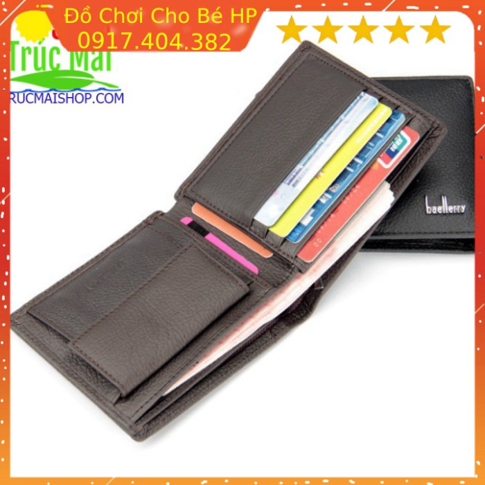VÍ DA NAM CAO CẤP-VÍ BÁN CHẠY NHẤT- BÓP NAM CAO CẤP- THỜI TRANG NAM ✅ Đồ Chơi Trẻ Em HP