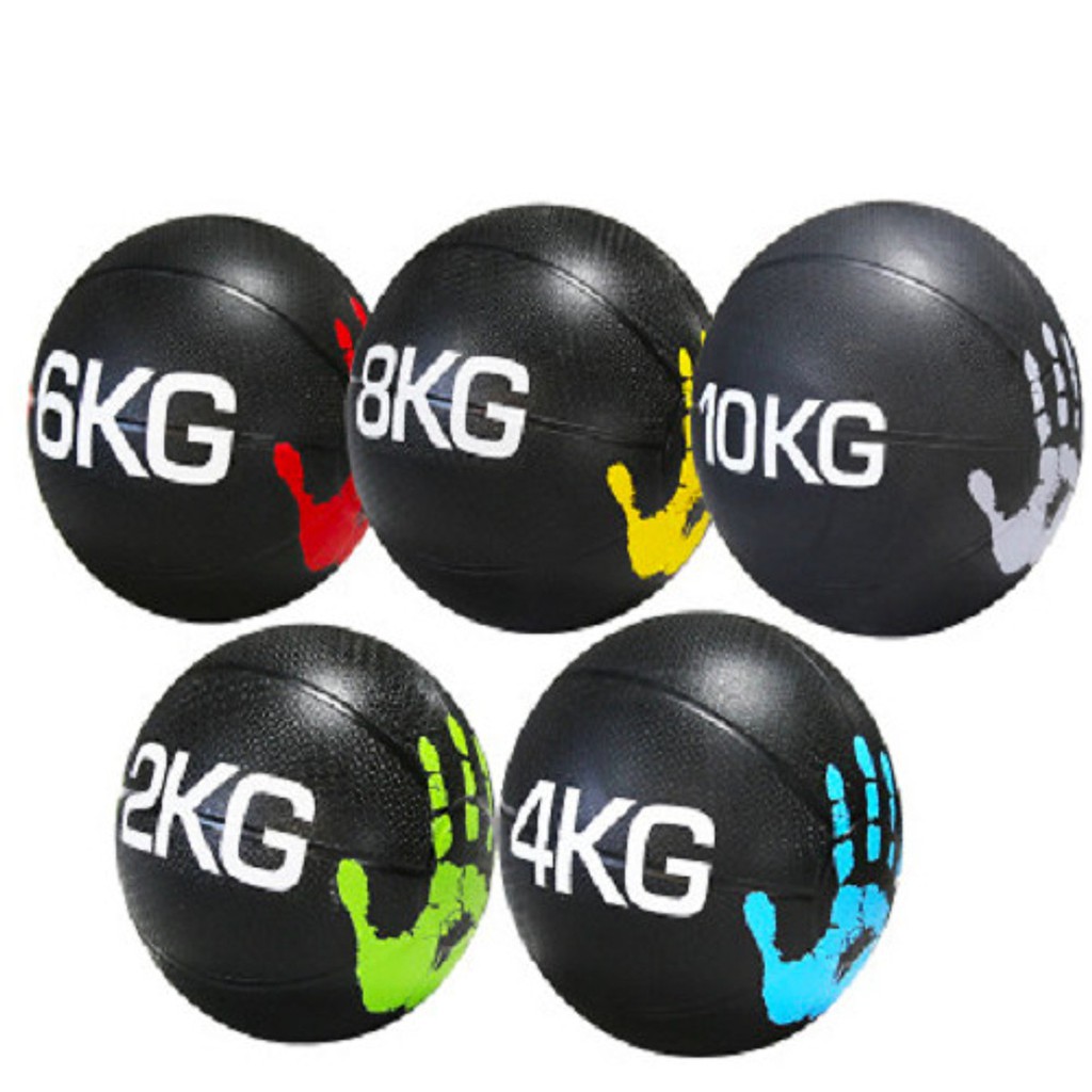 BÓNG TẠ CAO SU MEDICINE BALL HÌNH BÀN TAY 2-3-4-5 KG TẬP THỂ THAO, YOGA