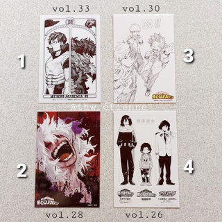 Postcard nhân vật MHA My Hero Academia/Học viện siêu anh hùng phát hành nội địa Nhật chính hãng
