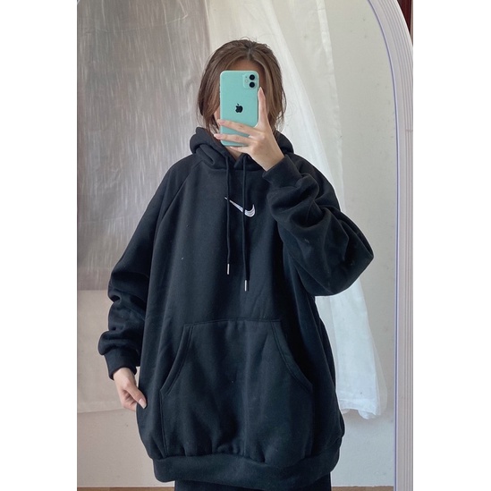Hoodie thêu hãng form rộng chất nỉ bông dày | BigBuy360 - bigbuy360.vn