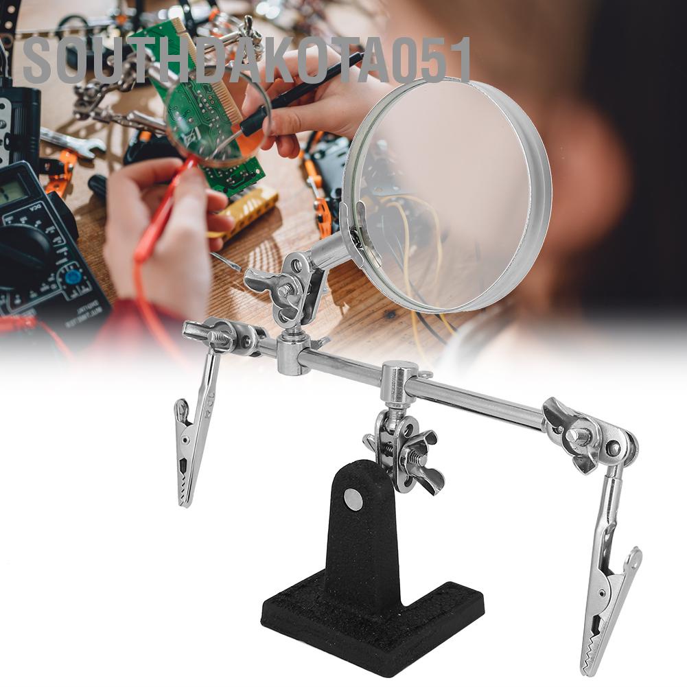 Giá Đỡ Hàn Điện Tử Cầm Tay DIY Kính Phóng Đại 5X