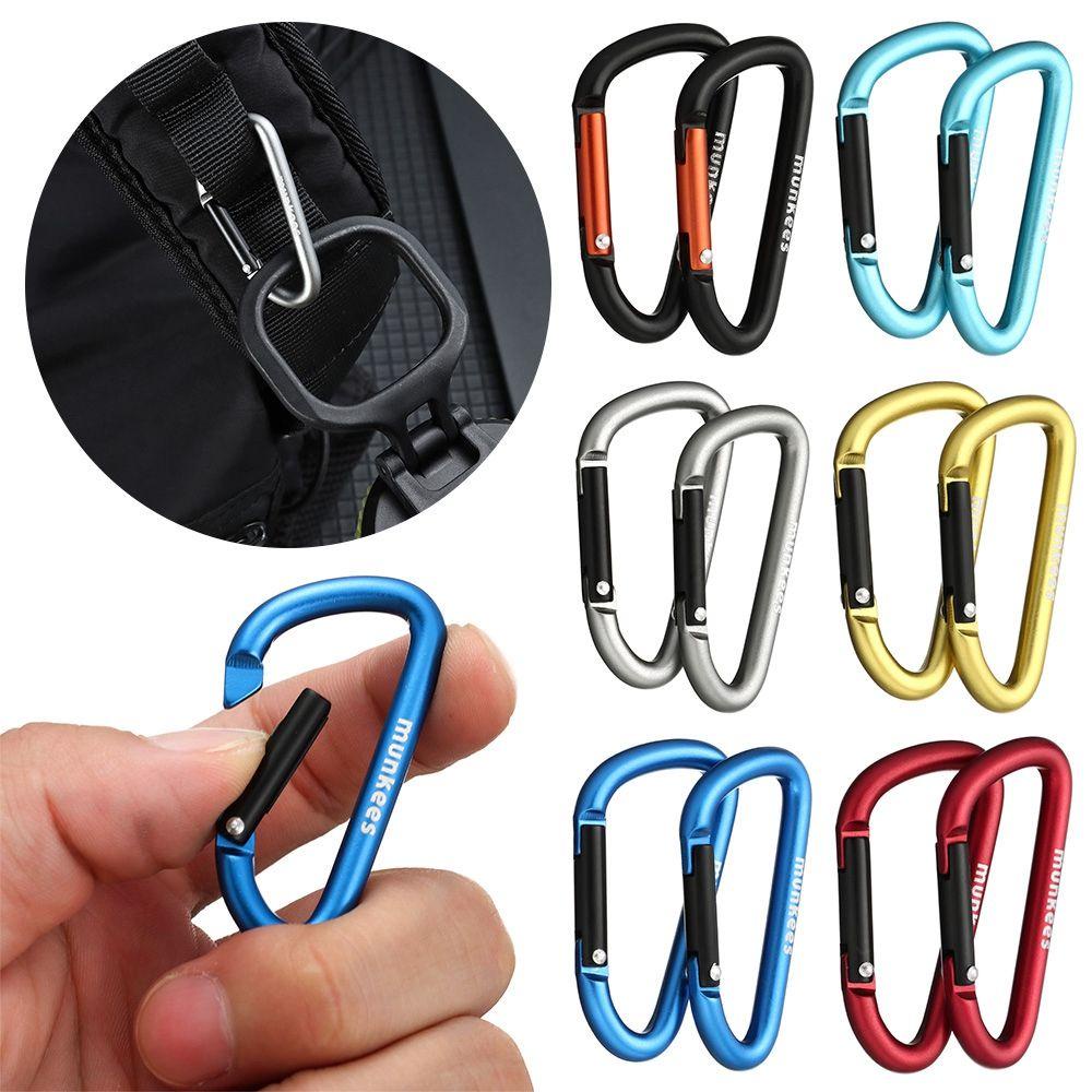 MUVAKO Bộ 2 Móc Khóa Leo Núi Bằng Hợp Kim An Toàn Mới