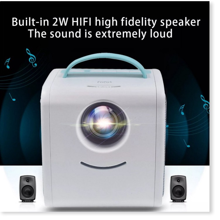Máy chiếu mini Q2 LCD PROJECTOR hỗ trợ độ phân giải 1080P