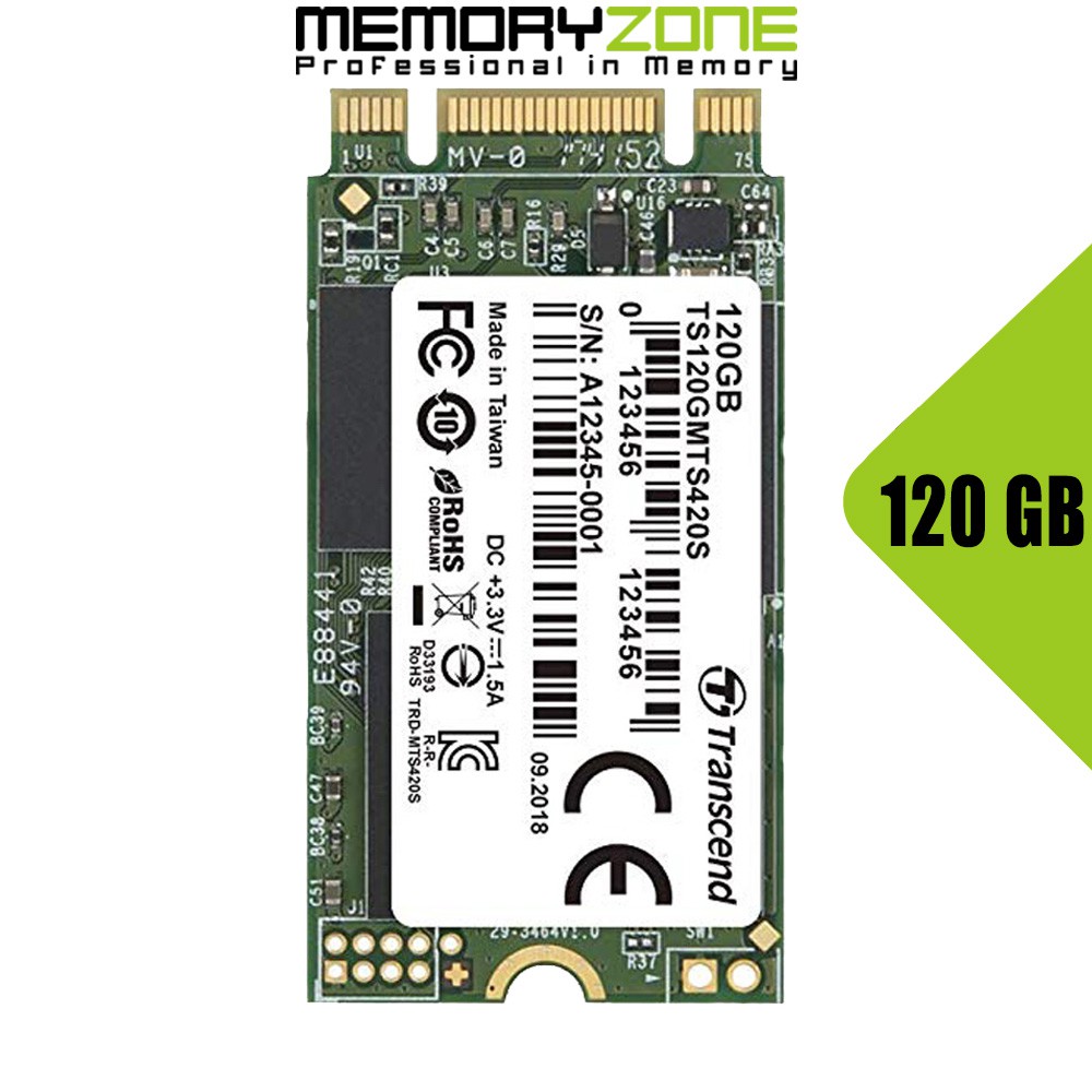 Ổ cứng SSD Transcend M.2 2242 SATA III 120GB MTS420S 3D-NAND TS120GMTS420S