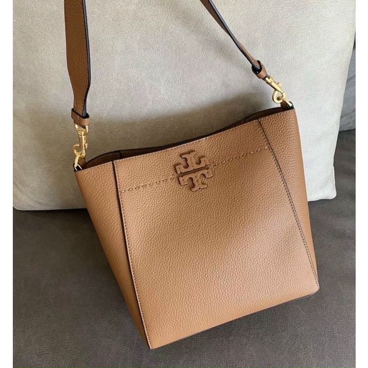 TNS - Túi bucket form hobo  Torie Mcgraw hobo bag -màu nâu tây sang trọng