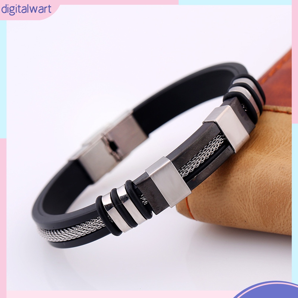 Vòng Tay Nam Bằng Thép Titan Thời Trang Cá Tính