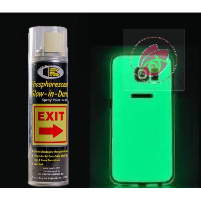 Sơn xịt phát sáng vào ban đêm Màu Xanh Dạ Quang- Phosphorescent Bosny