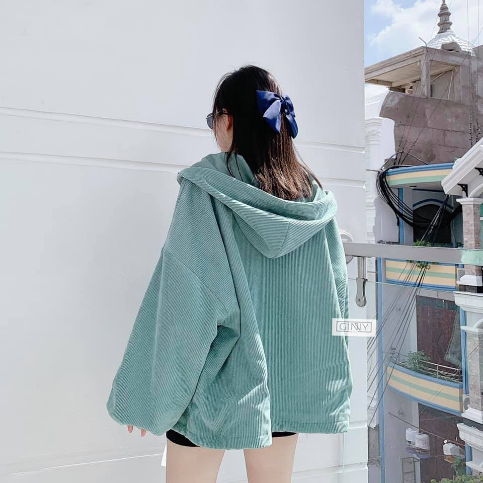 Áo khoác nhung tăm xanh mint siêu xinh | BigBuy360 - bigbuy360.vn