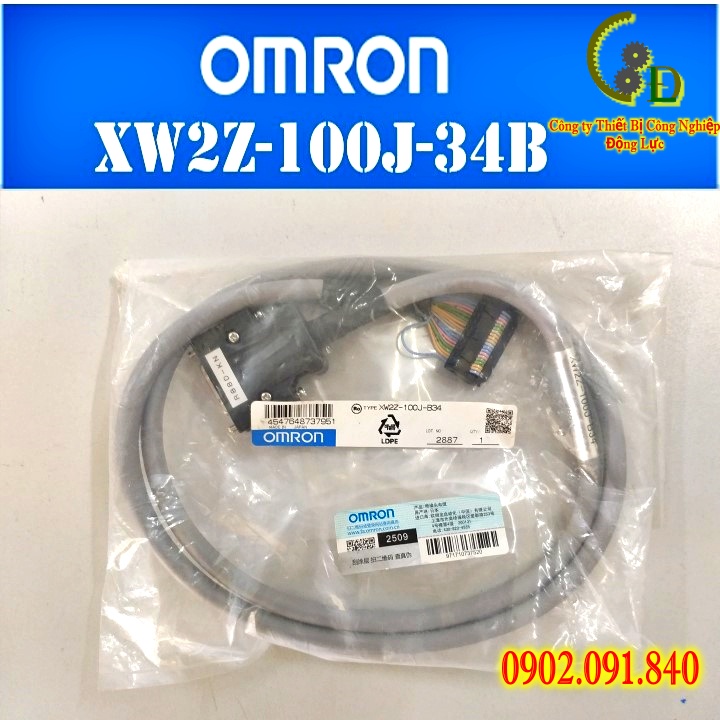 XW2Z-100J-B34 Omron ✴️VIP✴️ automation and safety terminal block cable, cáp khối điều khiển thiết bị đầu cuối