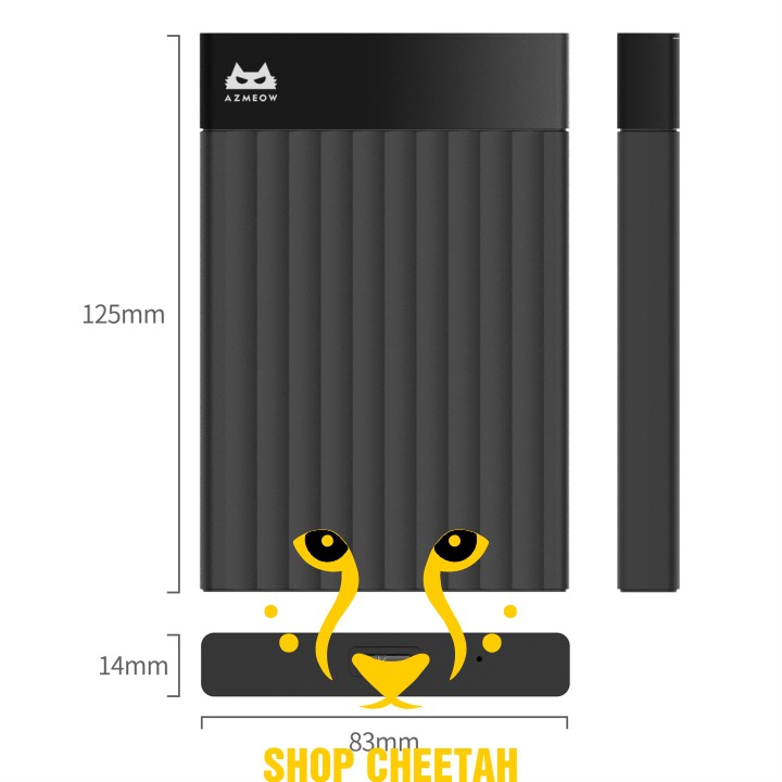 Box ổ cứng 2,5inch AZMEOW Sata3 – USB3.0 – CHÍNH HÃNG – Bảo hành 12 tháng – Box HDD – Box SSD