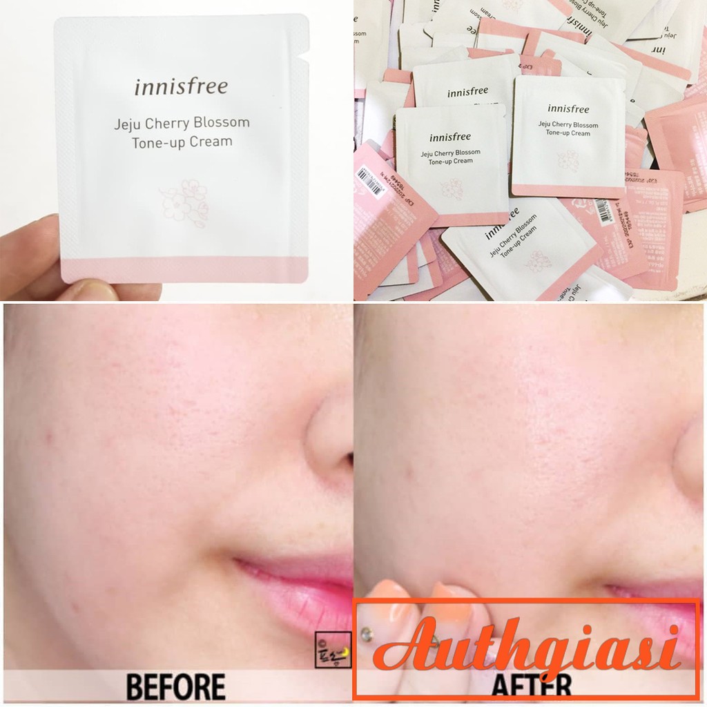 Sample Gói dùng thử INNISFREE Innisfree Jeju Cherry Blossom Tone Up Cream [ Gói 1ml ] | BigBuy360 - bigbuy360.vn