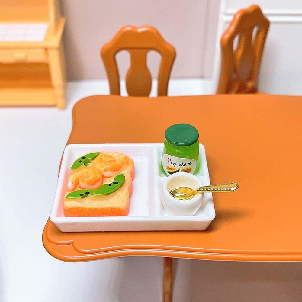 CLEOES Mô Hình Bữa Ăn Sáng Mini Cho Nhà Búp Bê