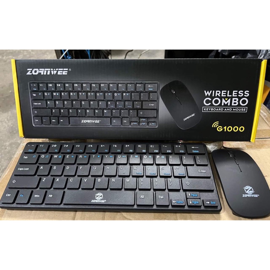 Combo Bộ Phím Chuột Không Dây G1000⚡️Tặng Kèm Pin⚡️Thiết Kế Nhỏ Gọn, phím bấm chắc chắn thao tác chính xác