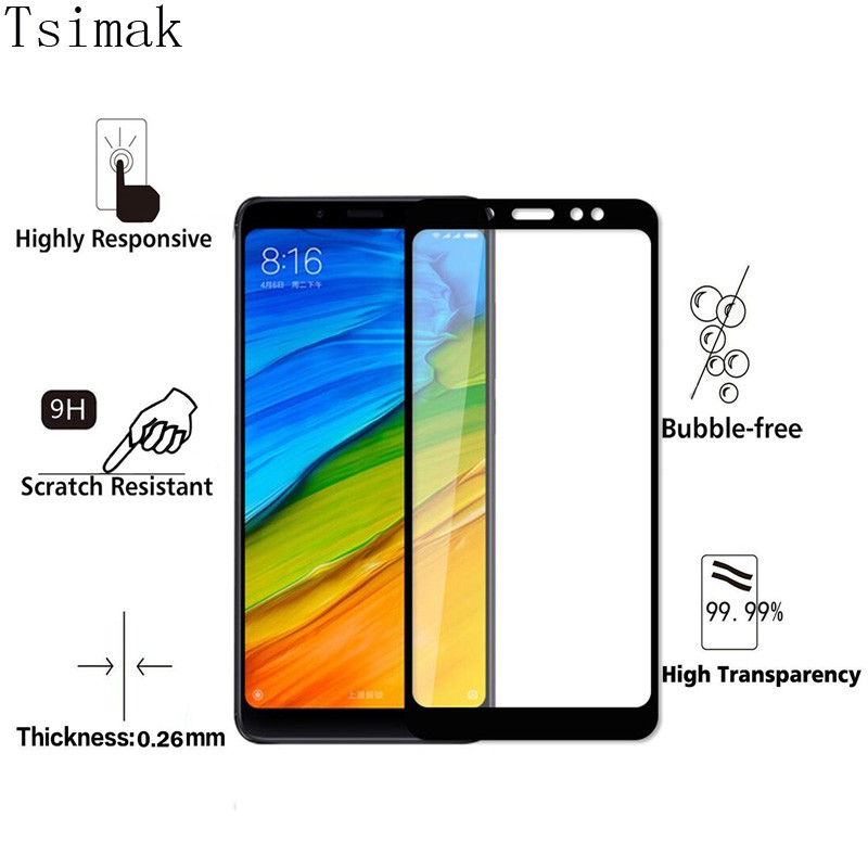 Miếng dán cường lực FULL màn hình xiaomi redmi Note 5 pro