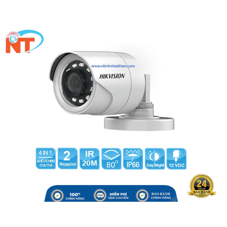 CAMERA HD-TVI ANALOG HIKVISION DS-2CE16B2-IF 2.0 MEGAPIXEL