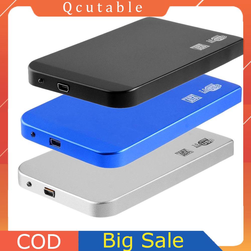 Vỏ Ổ Cứng Ngoài Siêu Mỏng 2.5in Usb3.0 Sata Ssd Hdd # 8y