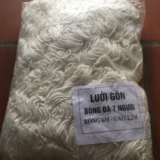 Lưới gôn bóng đá sân mini 7 người rộng 6m cao 2 mét 2
