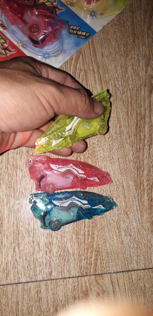 Set 3_siêu xe mô hình mô tô bằng nhựa chạy chớn có đèn Led