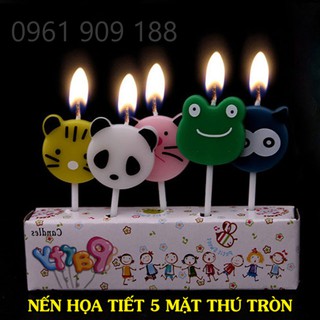 NẾN HỌA TIẾT 5 MẶT THÚ TRÒN