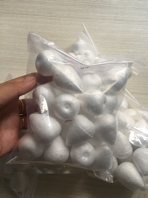 Nụ xốp hoa hồng 2.5x3.5cm