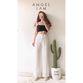 Quần đũi ống rộng dáng dài khóa thật chất đũi siêu hot L008