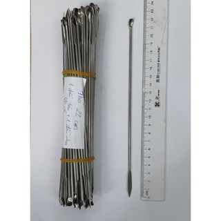 Thìa cân 2 đầu 22cm, 1 đầu tròn nhỏ, 1 đầu dẹt đáy nhọn