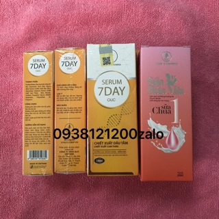 Combo 3 chai huyết thanh 7day olic tặng kèm 1 sửa rữa mặt(bao hàng chính hảng cty 100%)