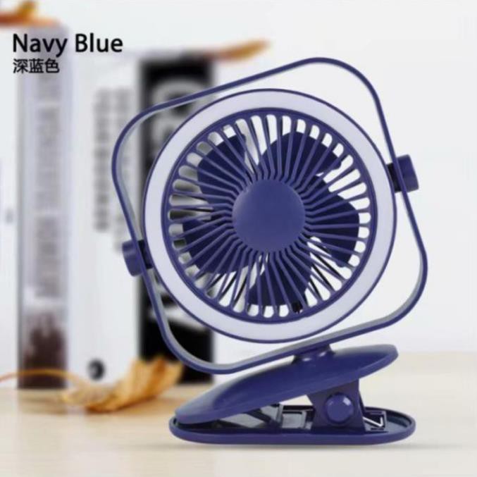 Quạt tích điện văn phòng có đèn sáng cầm tay | BigBuy360 - bigbuy360.vn