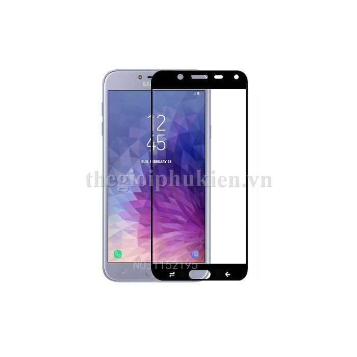 Tấm dán kính cường lực 5D cho Samsung Galaxy J4 2018 full màn hình phủ màu hiệu Glass Pro