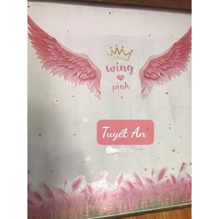 Decal dán tường mẫu đôi cánh thiên thần ( kèm kích thước va ảnh thật)
