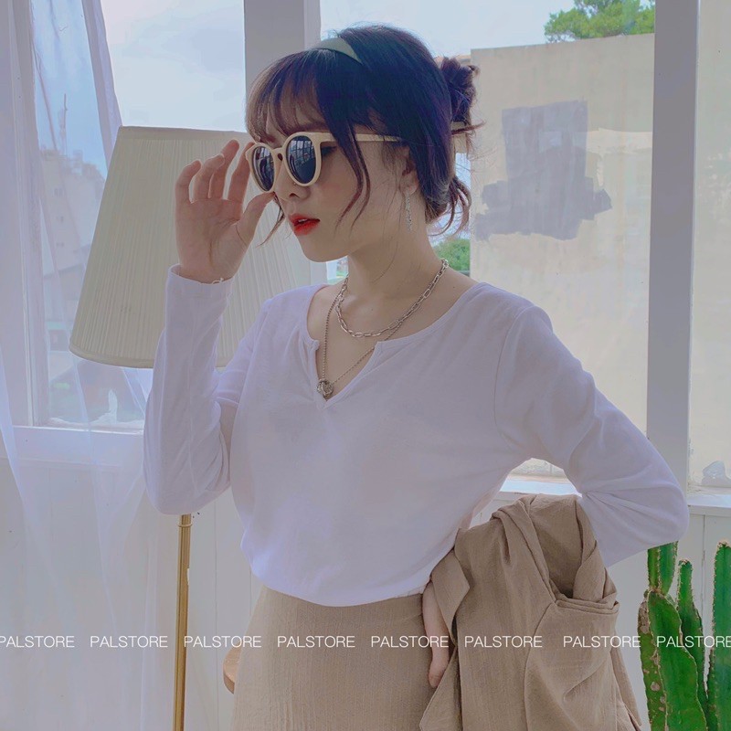 Áo kẻ ngang dài tay ulzzang