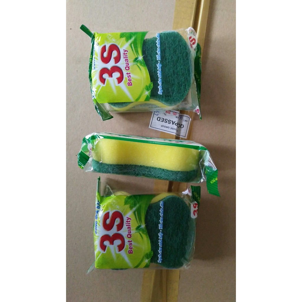 combo 3 miếng rửa chén đa năng