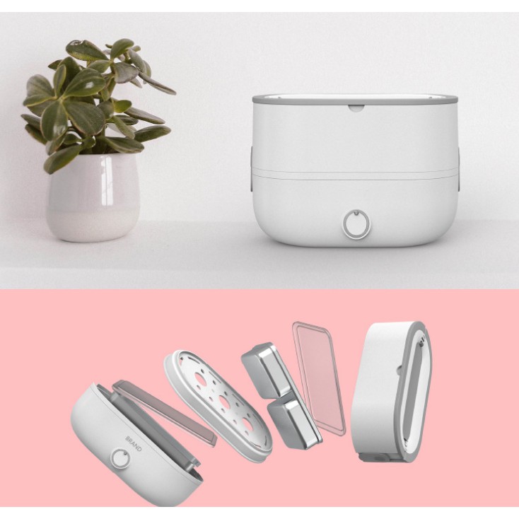 Hộp cơm cắm điện văn phòng 2 tầng inox có chức năng giữ nhiệt  hâm đóng và tự nấu chín thức ăn đa năng