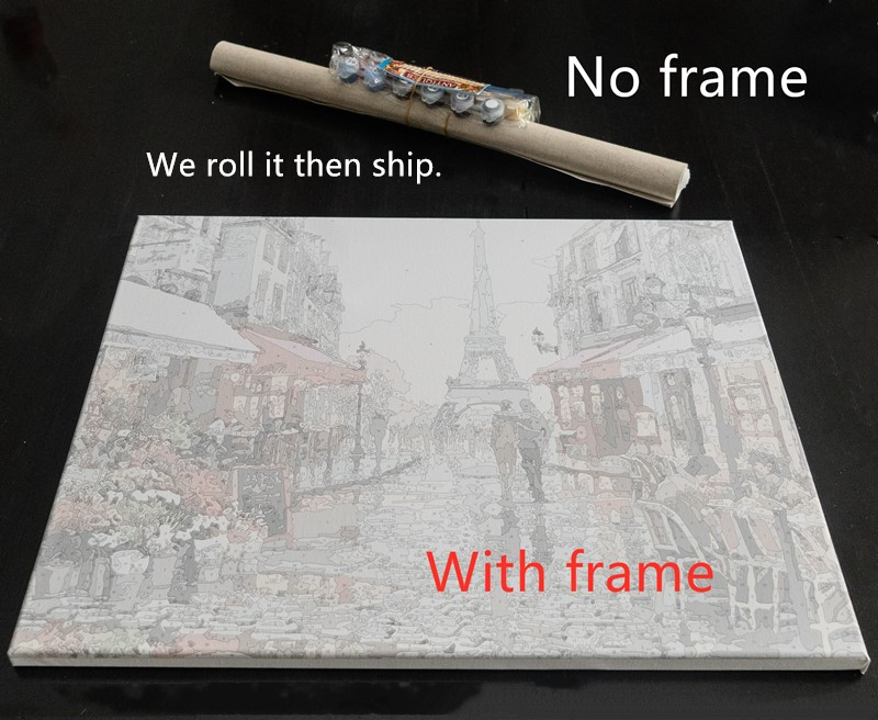 Bộ tranh sơn dầu 40x50cm DIY biếm họa những bức tranh nổi tiếng