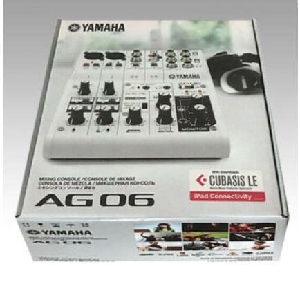 YAMAHA AG06 mixer thu âm làm nhạc mix nhạc livestream kết nối điện thoại, máy tính, ghi âm hát karaoke tiktok