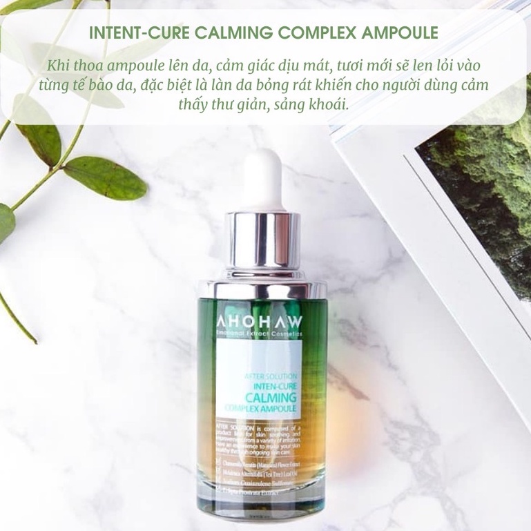 Serum mụn Ahohaw After Solution Inten Cure Calming Phục Hồi, Làm Dịu Da,Kiểm Soát Nhờn Ngăn Ngừa Mụn