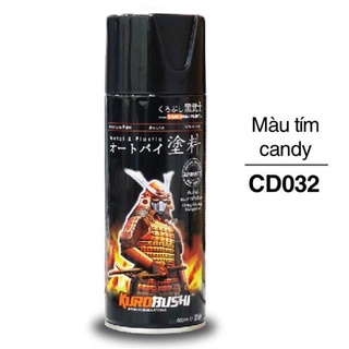 Sơn xịt Samurai CD032 màu tím candy cực đẹp chai 400ml